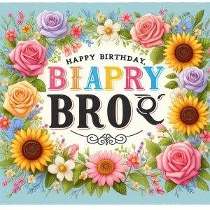 Happy Birthday Card For Brother Happy Birthday Wishes