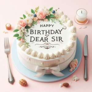 Happy Birthday Cake For Sir