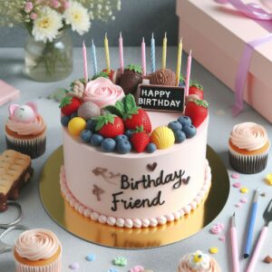 Happy Birthday Cake For Friend 16b49905 ca24 4ff1 8cea 6e0ff4471874