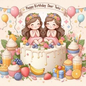 Happy Birthday Cards For Twins Happy Birthday Wishes