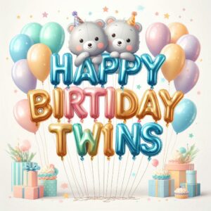 Happy Birthday Cards For Twins Happy Birthday Wishes