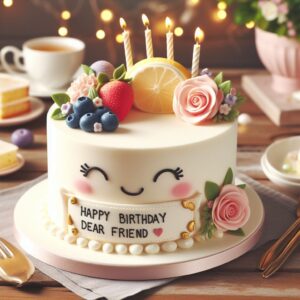 Happy Birthday Cake For Friend 307e90d7 0134 4e10 8423 df99a0d59e35