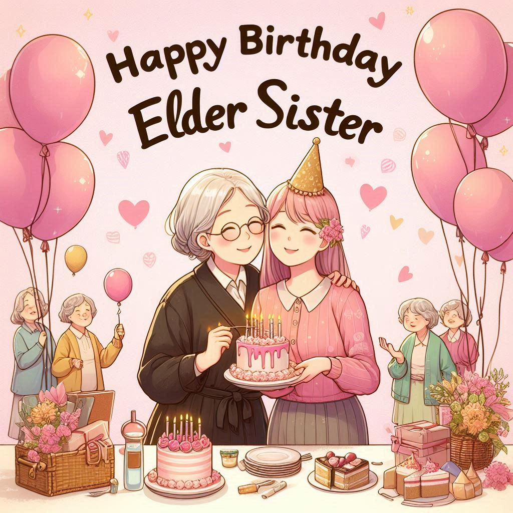 100 Birthday Cards For Elder Sister ❤