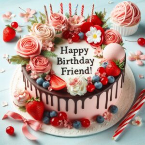 Happy Birthday Cake For Friend bd9f90d2 727f 442a 9aa5 7da709804ce6