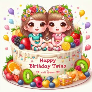 100+ Best Happy Birthday Cake For Twins