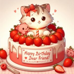 Happy Birthday Cake For Friend 17397159 ca81 41e5 94fc 41bb40b1e4c2