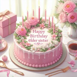 90+ New Happy Birthday Cake For Elder Sister