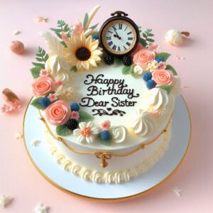 Happy Birthday Cake For Elder Sister
