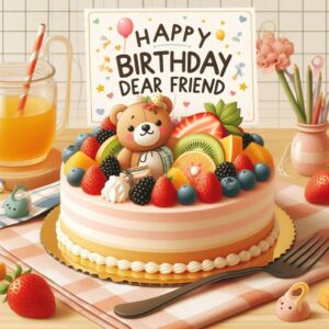 Happy Birthday Cake For Friend 676ca89a 1de9 4c13 a415 f89524896e93
