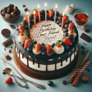 Happy Birthday Cake For Friend 73836bd4 9fa4 4089 b56c 42f9094caa86
