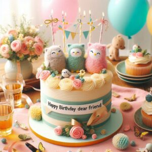 Happy Birthday Cake For Friend 8d17a9d3 a48f 4959 ba46 48f9c044e482