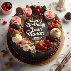 Happy Birthday Cake For Madam Happy Birthday Wishes