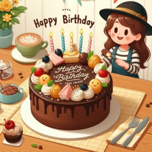 Happy Birthday Cake For Friend b4497952 bad2 4663 8f7c 14a0105ee84e