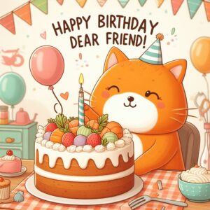 Happy Birthday Cake For Friend bb84a774 1d9e 4396 9940 4ac306028426
