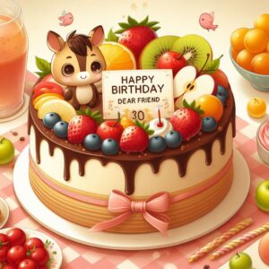 Happy Birthday Cake For Friend bbdf4113 d01a 482e bffa 2b6c64f89595