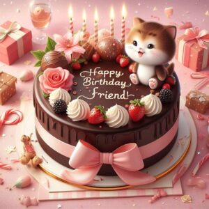 Happy Birthday Cake For Friend c70f7300 418f 4691 85fa 555bcf6eb0e5