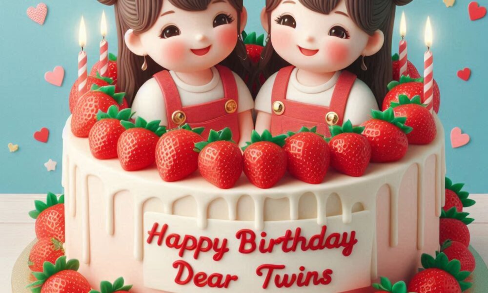 100+ Best Happy Birthday Cake For Twins