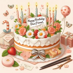 Happy Birthday Cake For Friend e27430d5 4eb4 462c b338 008d078777d1