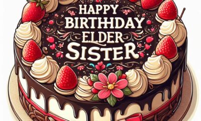 90+ New Happy Birthday Cake For Elder Sister