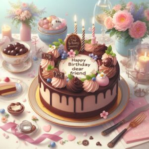Happy Birthday Cake For Friend f99896ff d021 4980 871a 81b89eba46ea