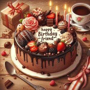 Happy Birthday Cake For Friend ff8fa5ab 2d90 45a3 96ba d6699b4460bb