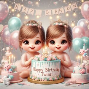 Happy Birthday Greetings For Twins